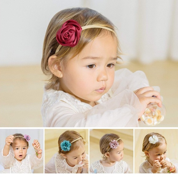 10 Pcs Baby Girl Headbands Flowers - Picture 6 of 6